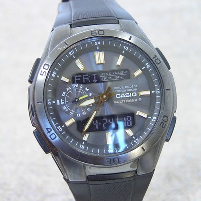 [Japan exklusiv] Casio Wave Ceptor WVA-M650 Solar Funkuhr schwarz Harz