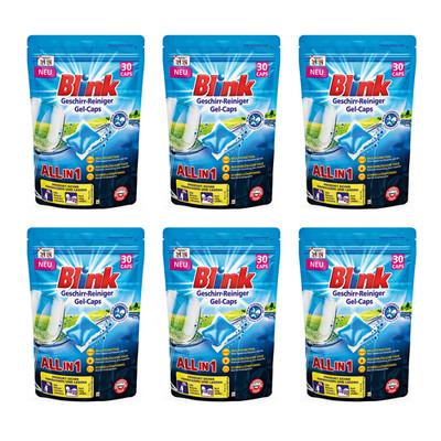 6 x 30st. Blink Geschirr-Reiniger Gel-Caps