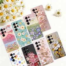 3D Florals Shockproof For Samsung Galaxy S26 Ultra S25 A54 A53 Phone Case Cover