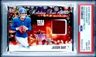 2024 Panini Absolute Jaxson Dart Holiday Suit Patch RC PSA 8 Giants Rookie SP