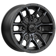 4-new 15 Msa Off-road M43 Fang Wheels 15x7 4x156 10 Black Tint Rims 132
