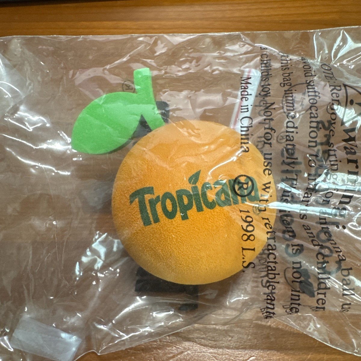 Vintage Super Rare Tropicana Orange with Straw Antenna Topper