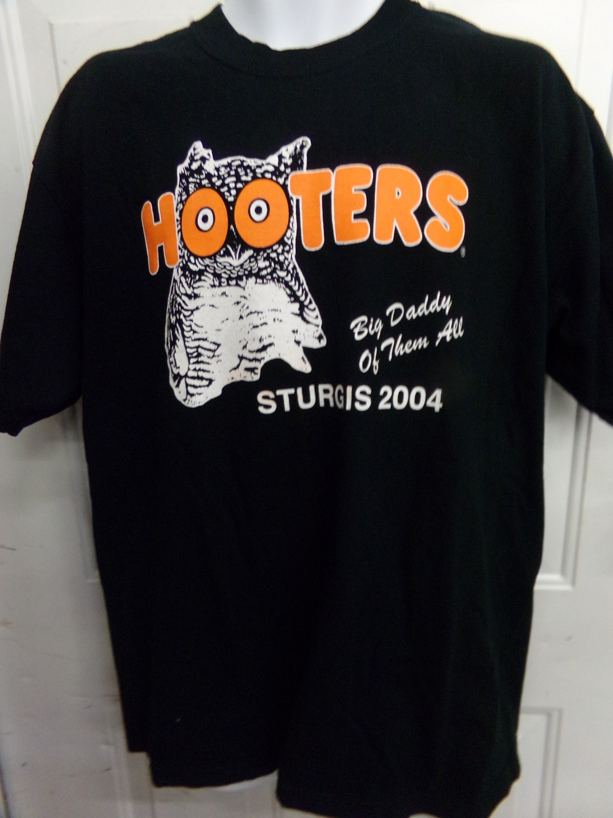 HOOTERS Restaurant 2004 Sturgis Big Daddy Of Them All Black Mens Size XL T-Shirt