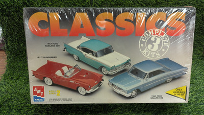 SEALED Classics 3 Kit Set ('57 T-Bird, '57 Fairlane, '63 Galaxie) #8173