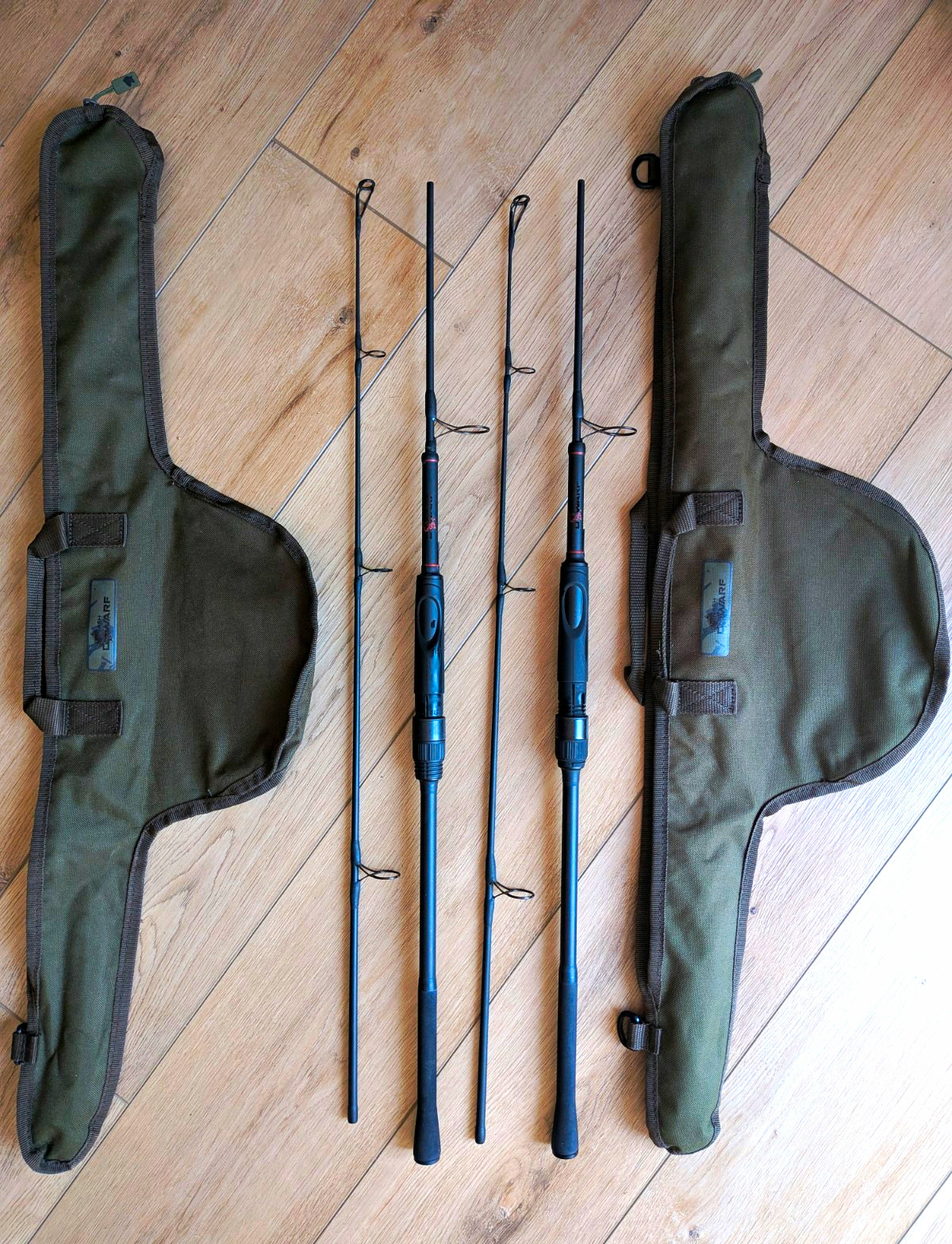 NASH DWARF 6FT 3LB CARP ROD + NASH DWARF SINGLE ROD SKIN X2