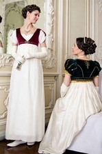 Victorian Regency White Wedding Dress Women Imperial Regency Cosplay Costume