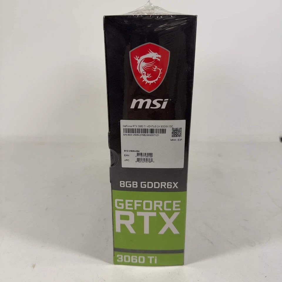 New MSI GeForce RTX 3060 Ti Ventus 2X OC 8GB GDDR6 Graphics Card 912-V505-084 - Image 3 of 4