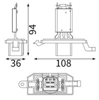 Mahle Widerstand, InnenraumgebläSe ABR 104 000S FüR Ford