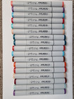Set of 17 Copic Sketch Markers various colours - see image