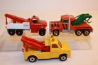 3 Vintage 1960's - 1980's Matchbox / Lesney Ford & Peterbilt Tow & Wreck Trucks