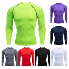 Dry Fit Men  s MMA Gym Sports T-Shirt Jogging Running Compression Breathable Gift
