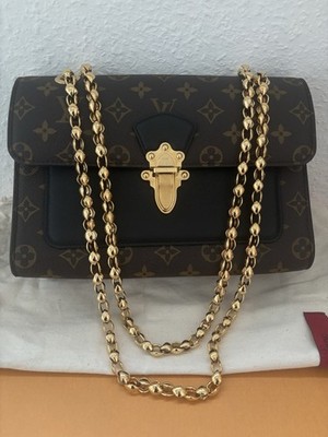Louis Vuitton VICTOIRE MNG NOIR M41730 Damen Handtasche Schultertasche mit Kette