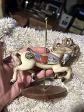 Franklin Mint "Treasury of Carousel Art Animals" Tan Miniature Horse Pony 6.5"