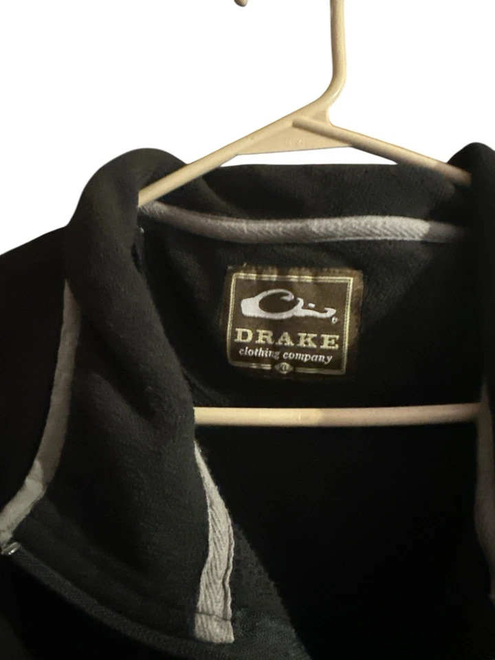 Drake Waterfowl Fleece Vest Mens Sz XL Full Zip Black - Image 3 of 4
