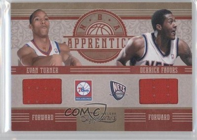 2010 Timeless Treasures Materials 96/99 Evan Turner Derrick Favors Rookie RC 0o9