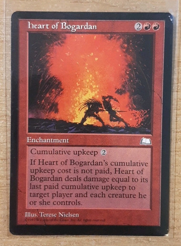 1997 MAGIC THE GATHERING WEATHERLIGHT HEART OF BOGARDAN TD25 