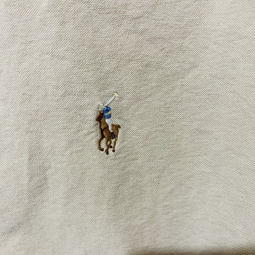 Ralph Lauren Oxford Shirt Mens 15-32/33 Button Up Preppy Flesh Pony Yarmouth - Picture 2 of 7