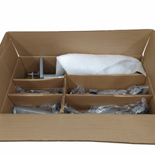 Humanscale M8.1 Mflex Dual Monitor Arm Desk Mount - Silver - New Open Box