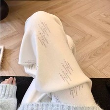 Japanese Women Loose Knitted casual Wide Leg Pants Trousers