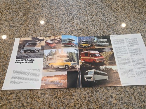 1973 Dodge Campers Sales Brochure Motor Homes Pickups Sportsman Club Cab 27 Page - Picture 2 of 12