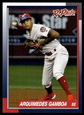 2019 Arquimedes Gamboa Choice Minor League Rookie Card S2 Reading Phils Phillies. rookie card picture