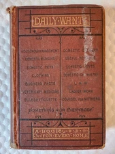 Rare 1874 Antique The Household Cyclopedic of Practical Receipts Alexander Hamil