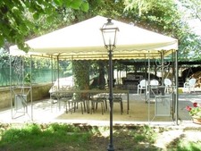 GAZEBO IN FERRO BATTUTO FRIENDLY MT.5X5 ARREDO GIARDINO ARREDAMENTO ESTERNO