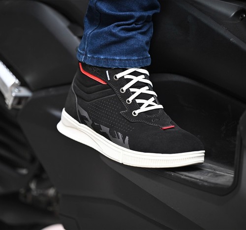 SCARPE SNEAKERS STIVALI BOOTS MOTO LS2 CHROME MAN BLACK NERO TG 42 - Afbeelding 4 van 4
