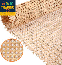 24" Width Natural Cane Webbing 5Feet, Rattan Webbing Roll for Caning Projects, W
