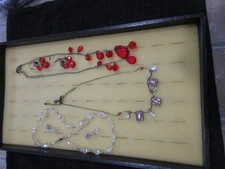 Park Lane Vintage Necklaces Lot (3) Pendant stone neckaces , (2) have earrings