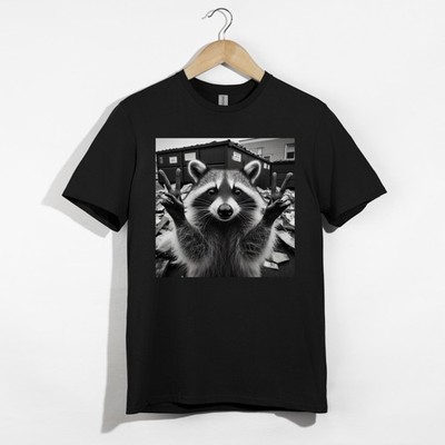 Funny Raccoon Shirt, Peace Out Trash Panda Tee, Dumpster Animal Meme T-Shirt