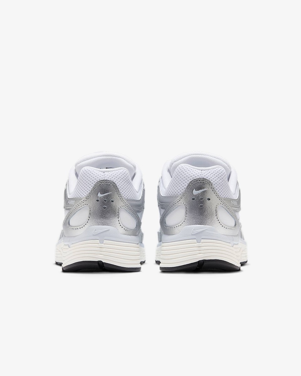 BV1021-106 Nike P-6000 White Blue Tint Sail Metallic Silver