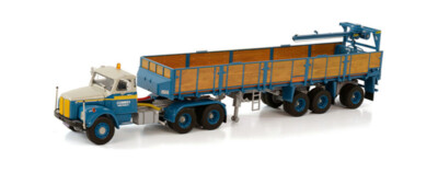 WSI FOR SCANIA L110 TORPEDO 6X2 TAG AXLE BRICK TRAILER-3AXLE 1/50 COMBEX