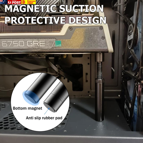 Durable All-Aluminum GPU Support Bracket, Adjustable Graphics Card Holder with H - Picture 4 of 6