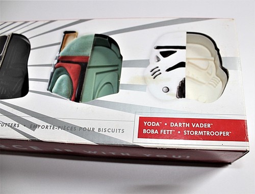 Williams Sonoma Star Wars Cookie Cutters Set Of 4 Yoda Vader Boba Stormtrooper - Picture 4 of 9