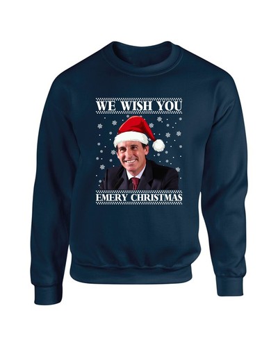 Maglione natalizio We Wish you Emery Unai Villa Christmas Meme maglietta natalizia top - Foto 6 di 13