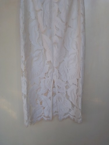 Lover The Label Susien Chong ARIZONA White Lace Skirt Size 6 - Picture 6 of 8