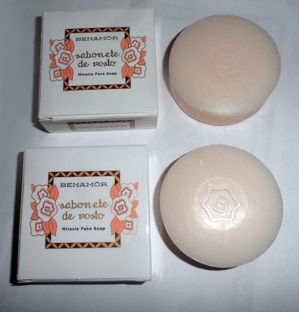 2x Soaps Benamor Miracle Face soap Portuguese 90g 3.17oz each