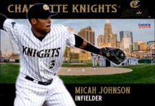 2014 Charlotte Knights Choice #11 Micah Johnson Indianapolis Indiana IN Card
