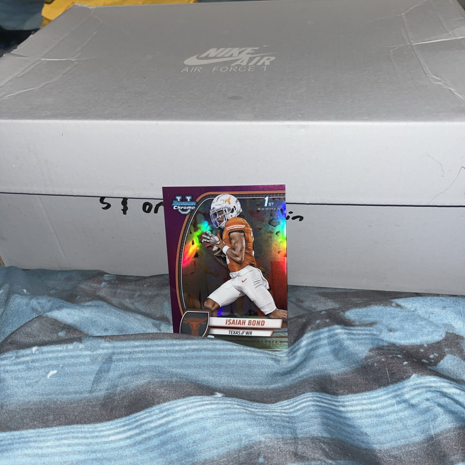 Isaiah Bond 2024 Bowman University Chrome Fuchsia Refractor Auto /150 #PA-IBO