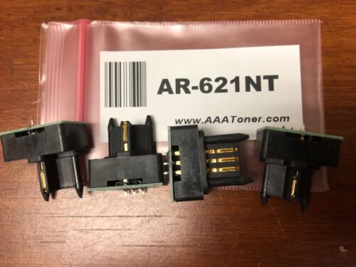 4pk - AR-621NT Toner Chip Sharp AR-M550N/U, AR-M620N/U, AR-M700N/U Refill - Picture 1 of 2