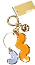 Michael Kors Abstract Key Fob Bag Charm Golden Rod Multi Goldtone 35F4GGFK4P New
