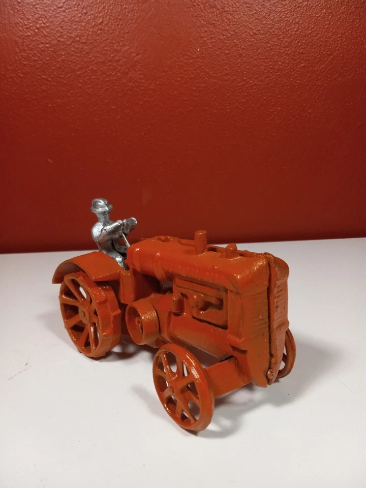 Vintage Cast Iron Toy Allis Chalmers Farm Tractor Machinery Model Diecast   - Image 3 of 4