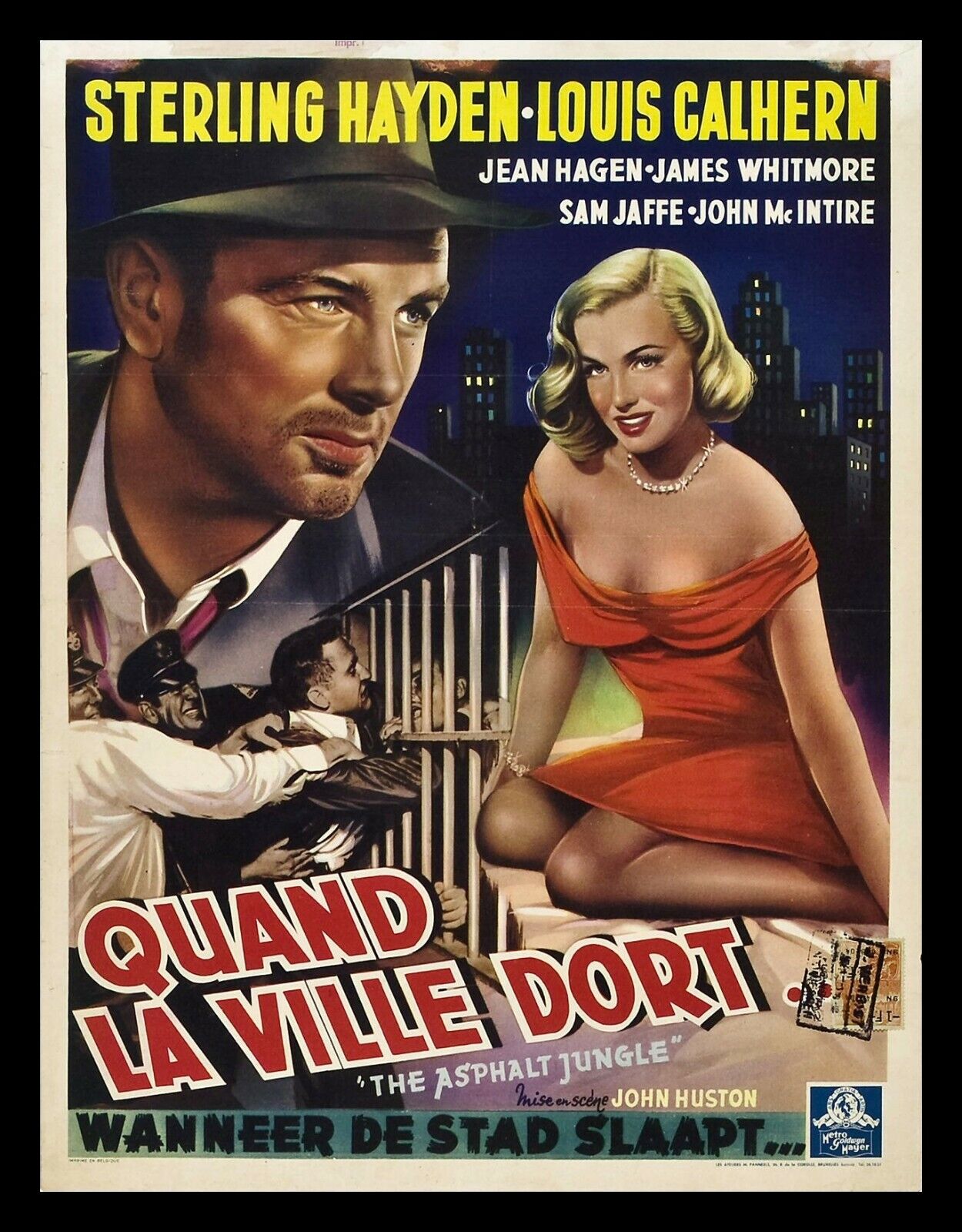 The Asphalt Jungle - Marilyn Monroe Movie Poster, firstposter dotcom