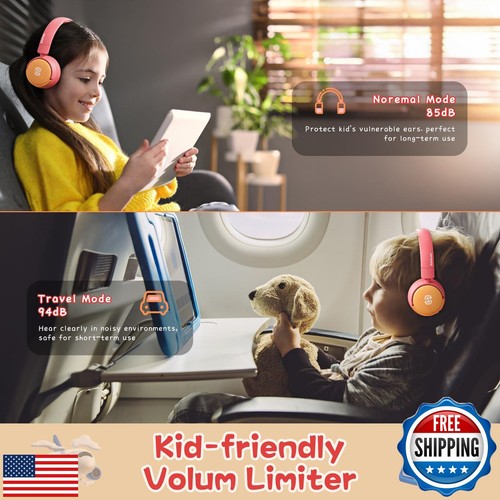 Sonlau S62 Kids Bluetooth Headphones, Wireless Headphones for Kids Over Ear w - Picture 5 of 5