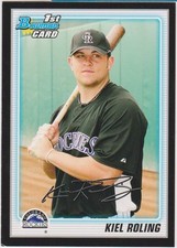 2010 Bowman Prospects Black #BP63 Kiel Rolling Colorado Rockies Baseball Card