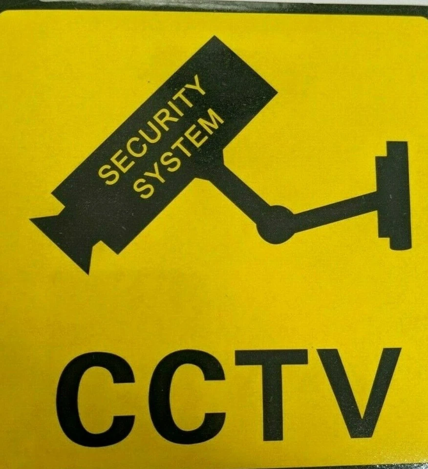 17 Security Camera CCTV Surveillance Stickers  2  Video Warning Decal Notices - Image 2 of 3