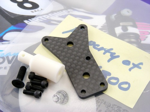 Team Associated RC10 Brian Kinwald Rear Carbon Transmission Brace & Body Mount ! - Picture 3 of 5