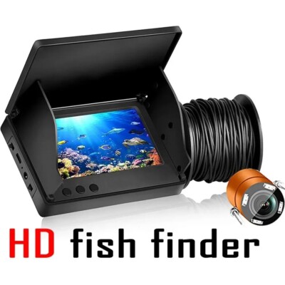 Fischfinder LCD 4,3 Zoll Display Unterwasser 220° Angeln Kamera 20m & 30m Pro