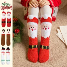 Child Christmas Socks Winter No-shedding Cute Elk Elk Santa Claus Snowman Sleepi